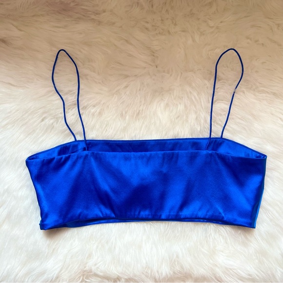 New! SER.O.Ya “Clay” Crop Top in Royal Blue - Picture 6 of 7